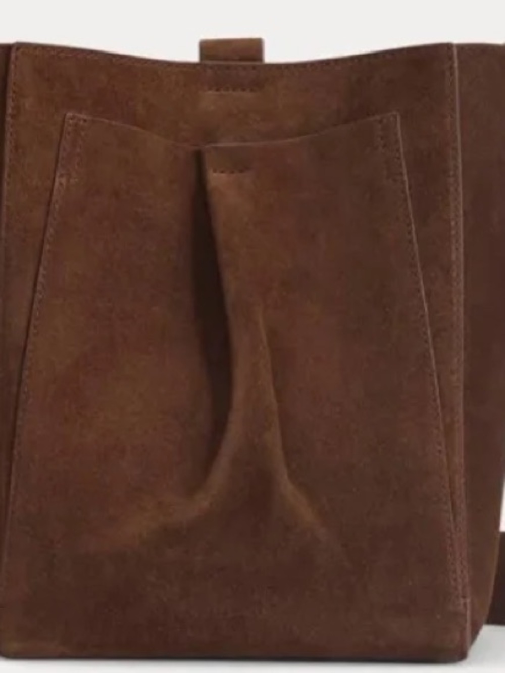 THE MINI STUDIO Everlane Brown Suede Crossbody Bag - Picture 15 of 15